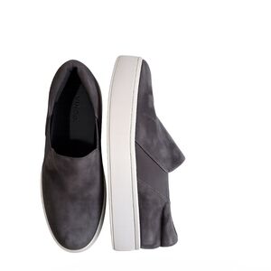 Vince Gray Suede Slip-On Platform Sneakers Sz.39/8.5-9 Comfort Chic Classic